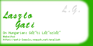 laszlo gati business card